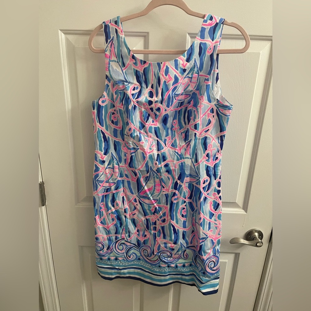 NWOT Lilly Pulitzer Nautical Mila Shift Dress Size 10